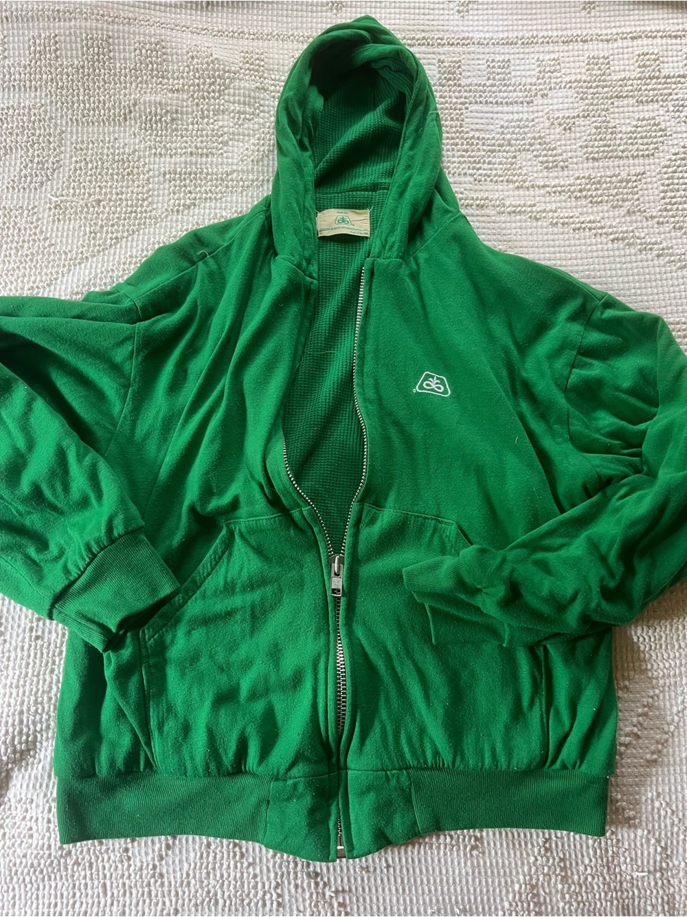 Vintage 70s 80s pioneer seed farmer zip up jacket